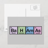 Bahamas aus Elementen Postkarte (Vorne/Hinten)