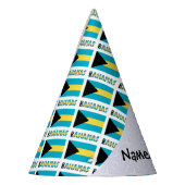 Bahamas Bahamian Flag Personalisiert geteert Partyhütchen (Links)