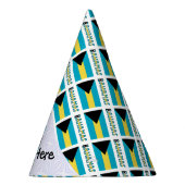 Bahamas Bahamian Flag Personalisiert geteert Partyhütchen (Rechts)
