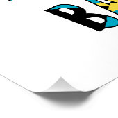 Bahamas-Bahamian-Flagge Poster (Ecke)