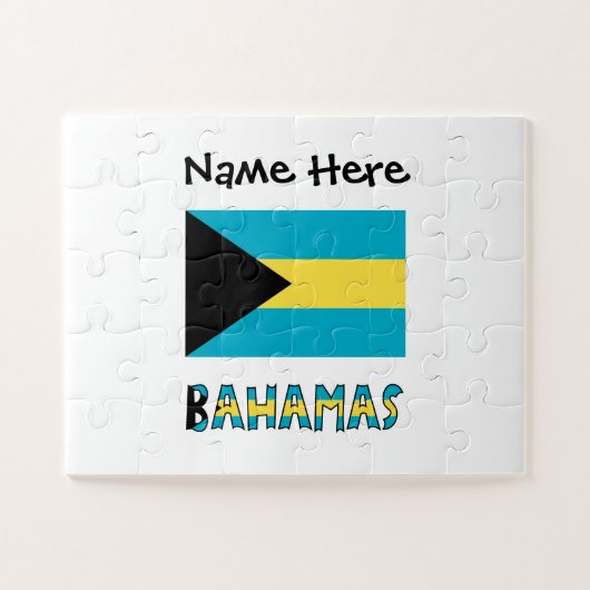 Bahamas-Bahamian-Flagge Puzzle (Horizontal)