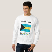Bahamas-Bahamian-Flagge Sweatshirt (Vorne ganz)