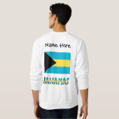Bahamas-Bahamian-Flagge Sweatshirt (Schwarz voll)