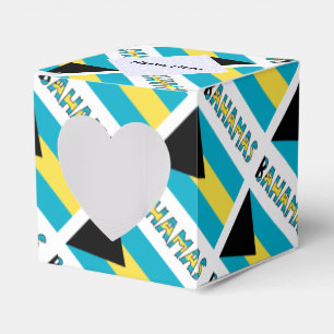 Bahamas bahamische Flagge gekachelt personalisiert Geschenkschachtel