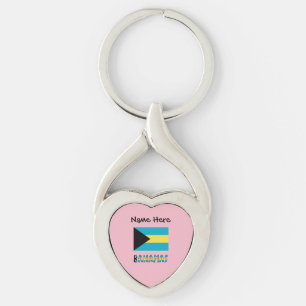 Bahamas bahamische Flagge Schlüsselanhänger