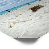 Bahamas Beach Fire Pit Poster (Ecke)