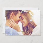 Bahamas Beach Hochzeit in Urlaubsort Save the Date (Rückseite)