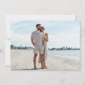 Bahamas Beach Hochzeit in Urlaubsort Save The Date (Rückseite)