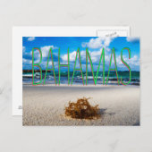 Bahamas Beach Nah aufwärts Postkarte (Vorne/Hinten)