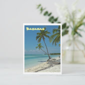 Bahamas Beach Post Card Postkarte (Stehend Vorderseite)
