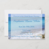 BAHAMAS BEACH SHORE BRAUTPARTY EINLADUNG (Rückseite)