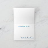 BAHAMAS BEACH SHORE Wedding Thank You Dankeskarte (Innenseite)