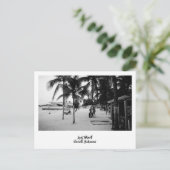 Bahamas Beach-Szene Postkarte (Stehend Vorderseite)