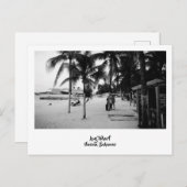 Bahamas Beach-Szene Postkarte (Vorne/Hinten)