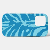 Bahamas Blue Minimalistisch Tough Case iPhone (Rückseite (Horizontal))