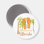 Bahamas Bride Magnet (Vorderseite/Rückseite)