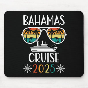 Bahamas Cruise 2025 Reiseroute Matching Family Mousepad