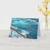 Bahamas Cruise - Turquoise Wake Karte (Gelbe Blume)