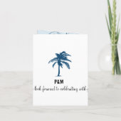 Bahamas Cruise Wedding Passport Einladung (Rückseite)