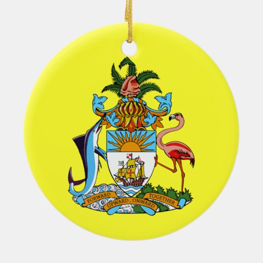BAHAMAS* Custom Christmas Ornament (Hinten)