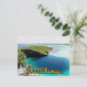 Bahamas Dean's blaues Loch Postkarte (Stehend Vorderseite)
