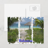 Bahamas Distressed 3 Postkarte (Vorne/Hinten)