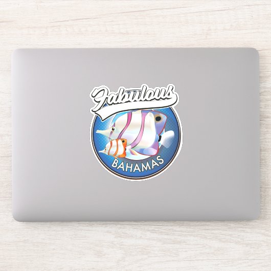 Bahamas fabelhaftes Logo Aufkleber (Computer)