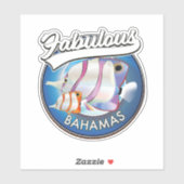 Bahamas fabelhaftes Logo Aufkleber (Blatt)
