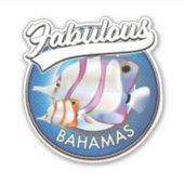 Bahamas fabelhaftes Logo Aufkleber (Vorderseite)