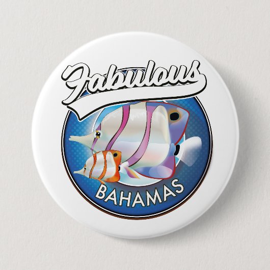 Bahamas fabelhaftes Logo Button (Vorderseite)