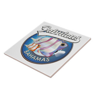 Bahamas fabelhaftes Logo Fliese
