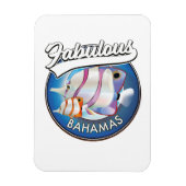Bahamas fabelhaftes Logo Magnet (Vertikal)