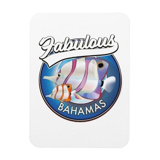 Bahamas fabelhaftes Logo Magnet (Vertikal)