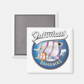 Bahamas fabelhaftes Logo Magnet (Vorderseite/Rückseite)