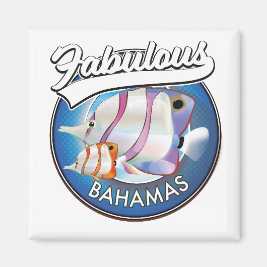 Bahamas fabelhaftes Logo Magnet (Vorne)