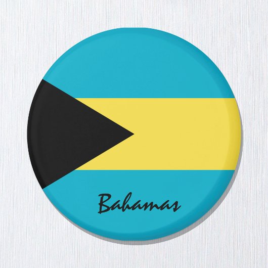 Bahamas Fahne & Nordamerika - Reise-/Sportfans Magnet