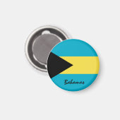 Bahamas Fahne & Nordamerika - Reise-/Sportfans Magnet (Vorderseite/Rückseite)