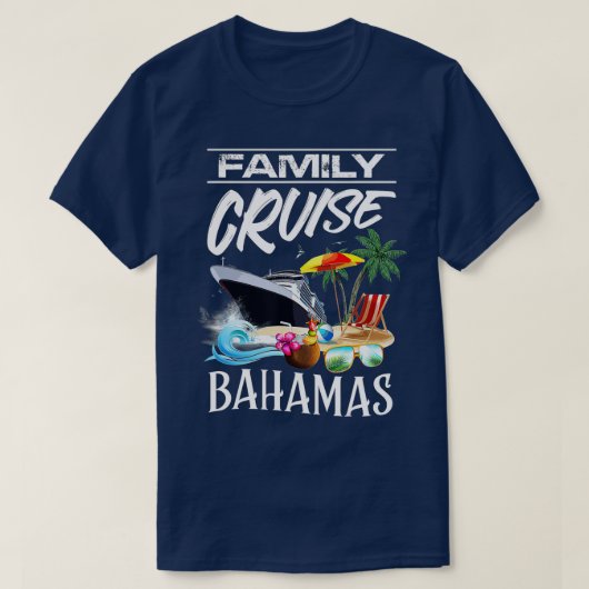 Bahamas Family Cruise Tour T-Shirt (Design vorne)