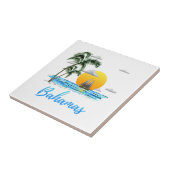 Bahamas-Ferien-Segeln Fliese (Seite)