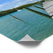 Bahamas, Fischereihafer, Große Abaco-Insel, Bahama Poster (Ecke)