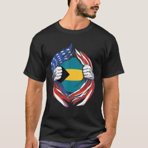 Bahamas Flag American Stolz auf meinen bahamianisc T-Shirt