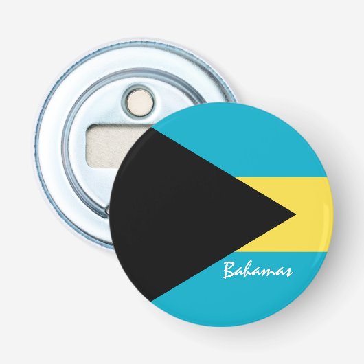Bahamas Flag & Bahamas Party /Sportgetränke Flaschenöffner (Vorderseite)