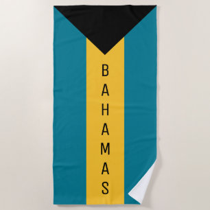 Bahamas Flag Beach Handtuch