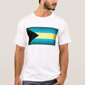 Bahamas Flag Dark Edge T-Shirt (Vorderseite)