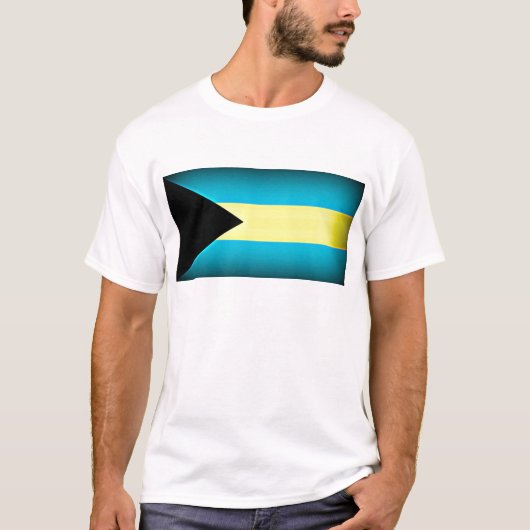Bahamas Flag Dark Edge T-Shirt (Vorderseite)