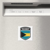 Bahamas-Flag-Emblem Magnet (In Situ (Geschirrspüler))