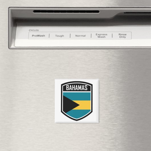 Bahamas-Flag-Emblem Magnet (In Situ (Geschirrspüler))