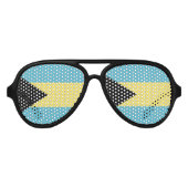 Bahamas-Flag-Emblem Partybrille (Vorderseite)