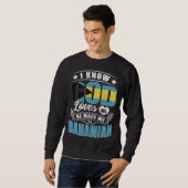 Bahamas Flag God Loves Me Bahamians Sweatshirt (Vorne ganz)