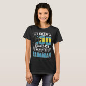 Bahamas Flag God Loves Me Bahamians T-Shirt (Vorne ganz)